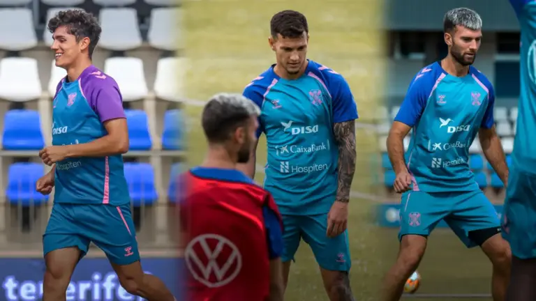 El CD Tenerife presenta a Ander Zoilo, Josep Calavera y César Álvarez