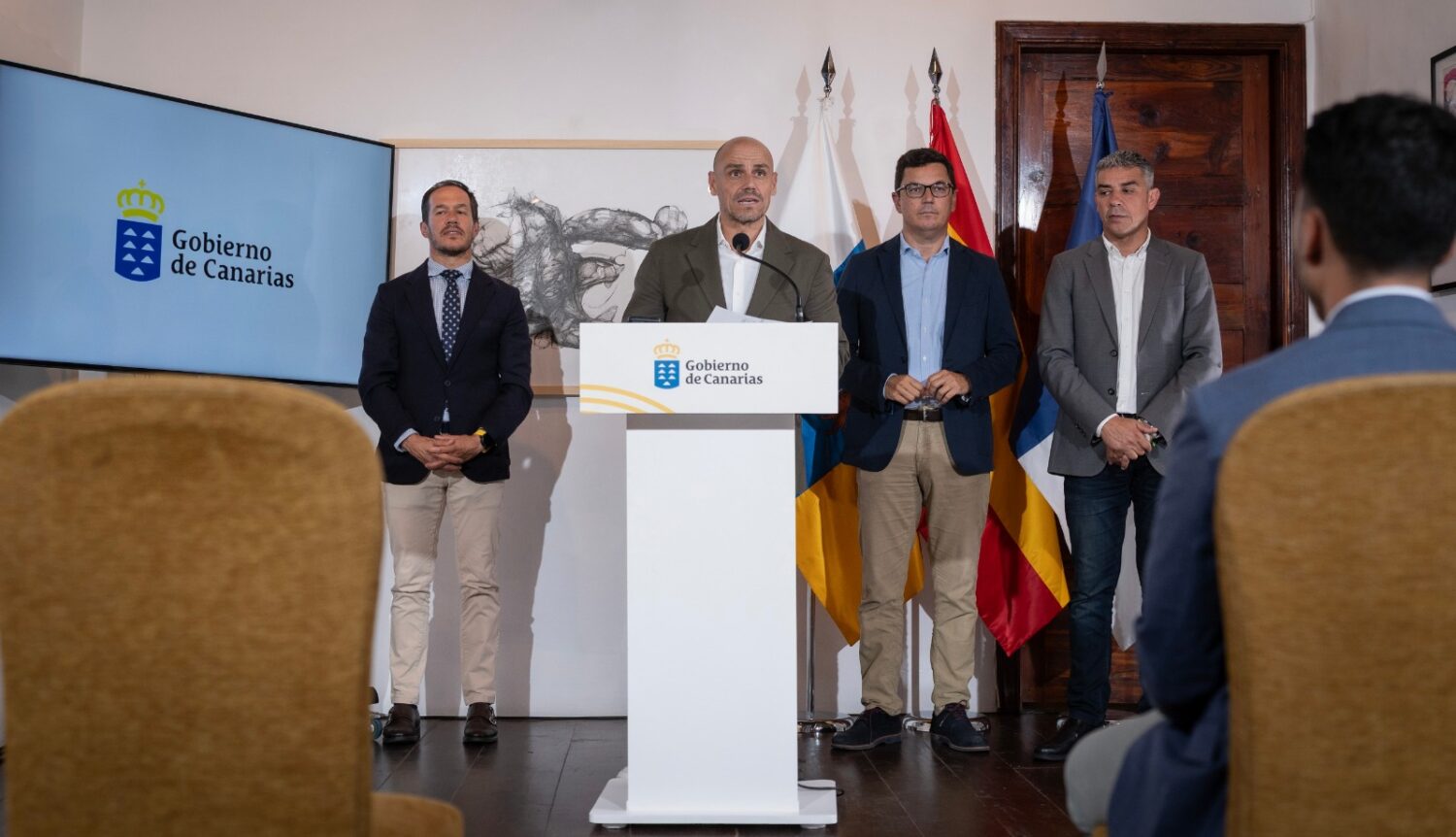 El Gobierno de Canarias impulsará la candidatura de la Bajada de la Virgen de las Nieves como Patrimonio Cultural de la Humanidad
