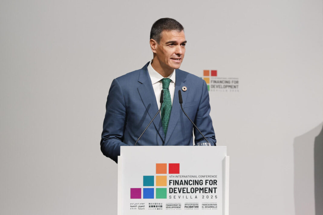 Pedro Sánchez anuncia más fondos para cooperación en la cumbre de la ONU en Sevilla para hacer frente a los recortes de Trump