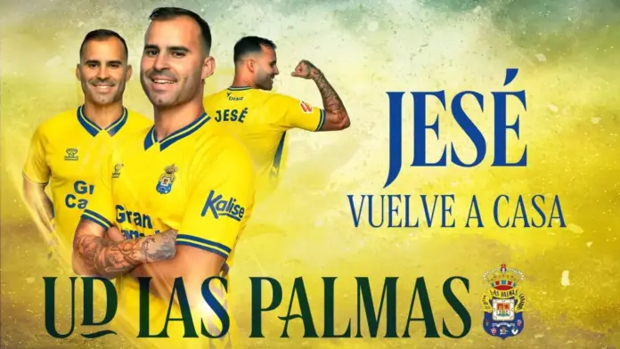 Jesé Rodríguez regresa a la UD Las Palmas hasta el 30 de junio de 2026