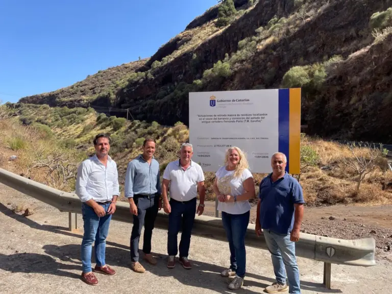Zapata: “Avanzan a buen ritmo las obras de recuperación ambiental en los antiguos vertederos de Garafía y Puntagorda”