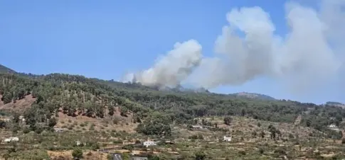Declarado un conato de incendio forestal en El Pinar, El Hierro