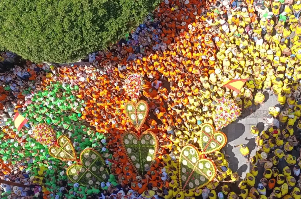 Los Corazones de Tejina, color en las calles de estas localidad de La Laguna. Imagen cedida por Edgar Cedrés