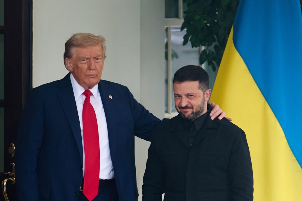 Trump y Zelenski se encontraron en la Casa Blanca para tratar asuntos como la compra de armas para garantizar la seguridad de Ucrania. Europa Press/Contacto/Hu Yousong