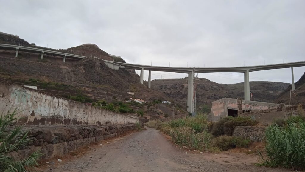 Zona donde hallaron un cadáver en Santa María de Guía, en Gran Canaria