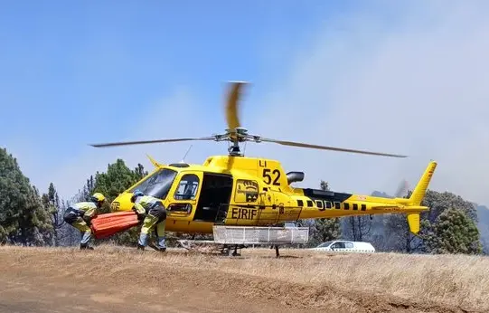 Nuevo helicóptero del dispositivo EIRIF para luchar contra los incendios forestales