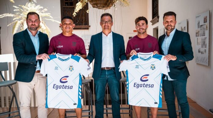 El CD Tenerife presenta a Nacho Gil y Fabricio Assis. Imagen del CD Tenerife.