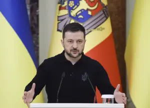 El presidente ucraniano, Volodímir Zelenski. EFE/EPA/Sergey Dolzhenko (archivo)