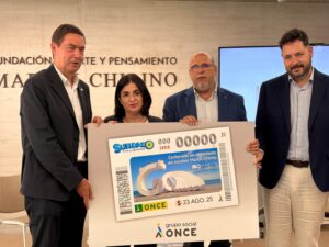 La ONCE pondrá a la venta cinco millones y medio de cupones para el 23 de agosto en homenaje al centenario del nacimiento del escultor, Martín Chirino