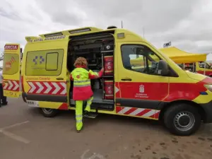 Imagen de archivo de una ambulancia del SUC