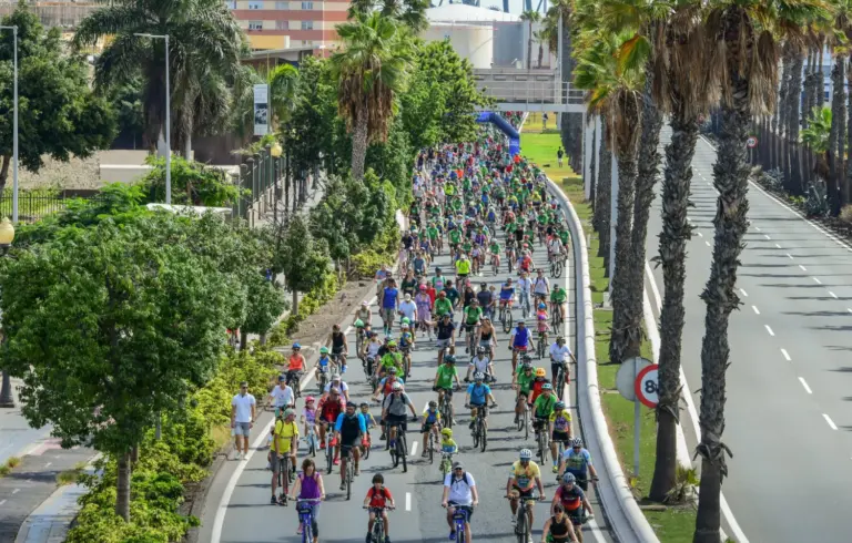 Cortes y desvíos en Las Palmas de Gran Canaria por la Fiesta de Bici y el Día Sin Coches