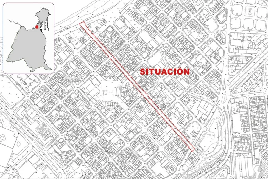 Plano de los trabajos de saneamiento que se realizarán en la calle Cayetana Manrique