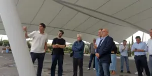 Nueva carpa en la trasera del Auditorio de Agüimes. Imagen Ayuntamiento de Agüimes