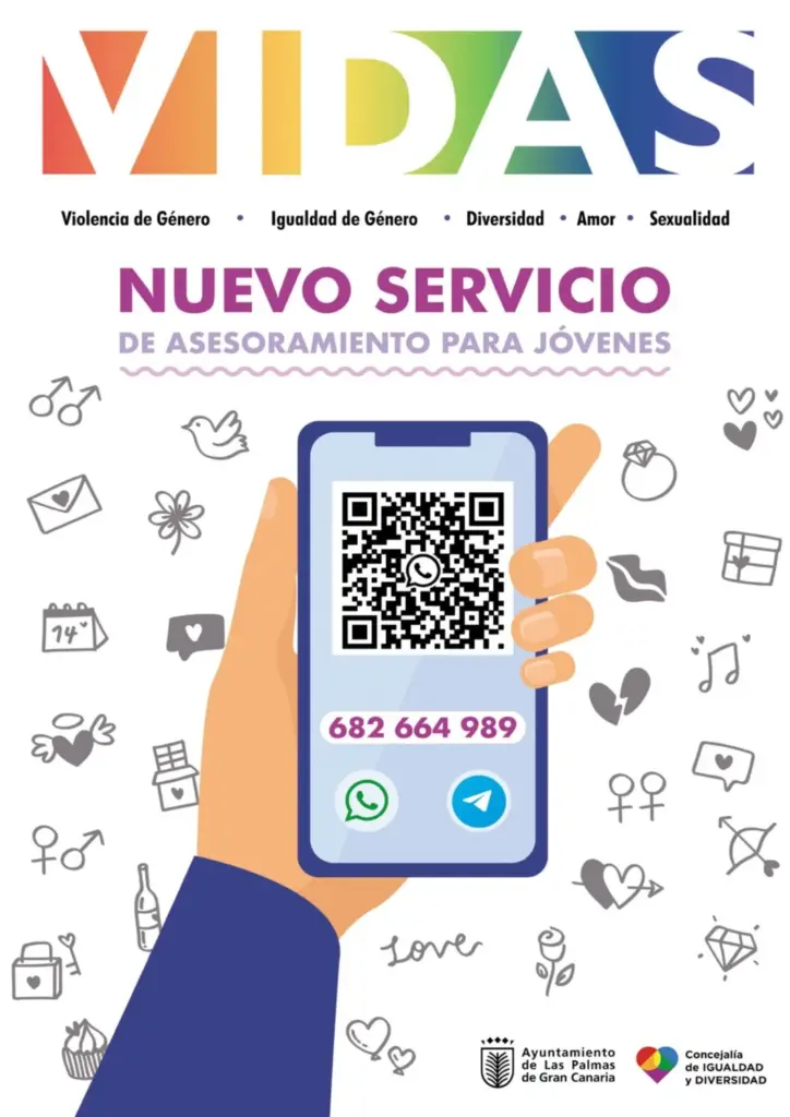 Las Palmas de Gran Canaria reactiva ‘VIDAS’, un recurso para jóvenes sobre igualdad, diversidad y violencia de género