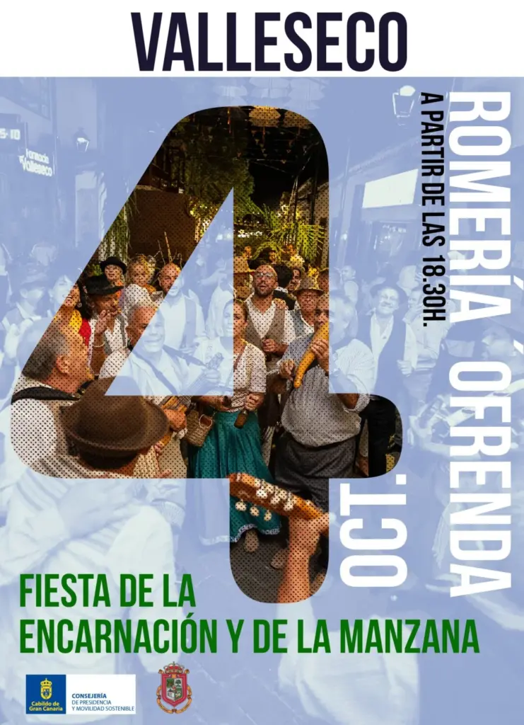 Cartel de la Romería-Ofrenda a Nuestra Señora de la Encarnación de Valleseco