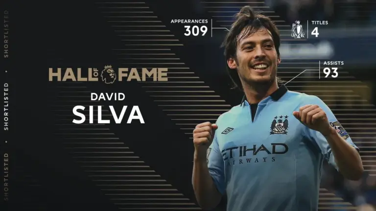 David Silva, nominado para el Salón de la Fama de la Premier League