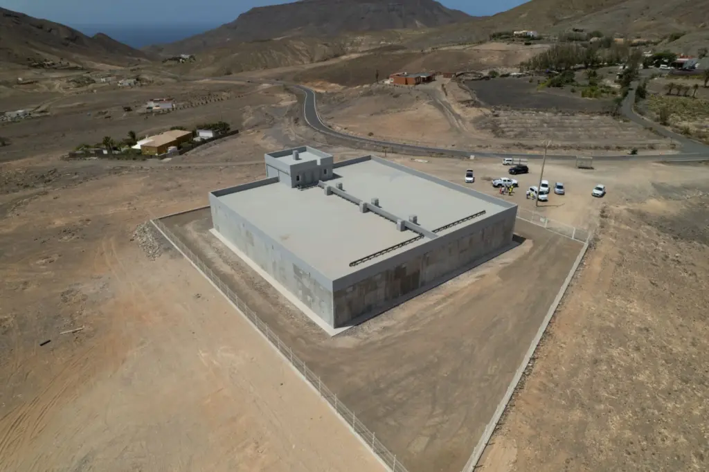 Fuerteventura ultima dos obras hidráulicas clave para el sur de la isla. En la imagen, el depósito de Guerime. Cabildo de Fuerteventura. 