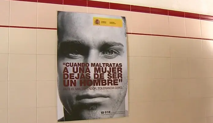 Cartel contra la violencia machista