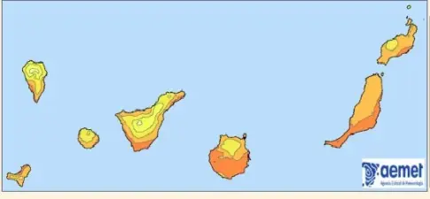 Verano 2025 en Canarias: muy cálido y muy húmedo