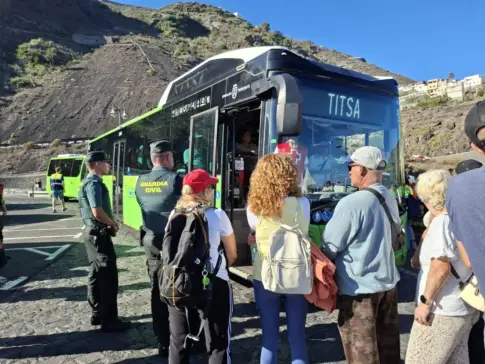 Las mejores imágenes del simulacro de erupción en Garachico
