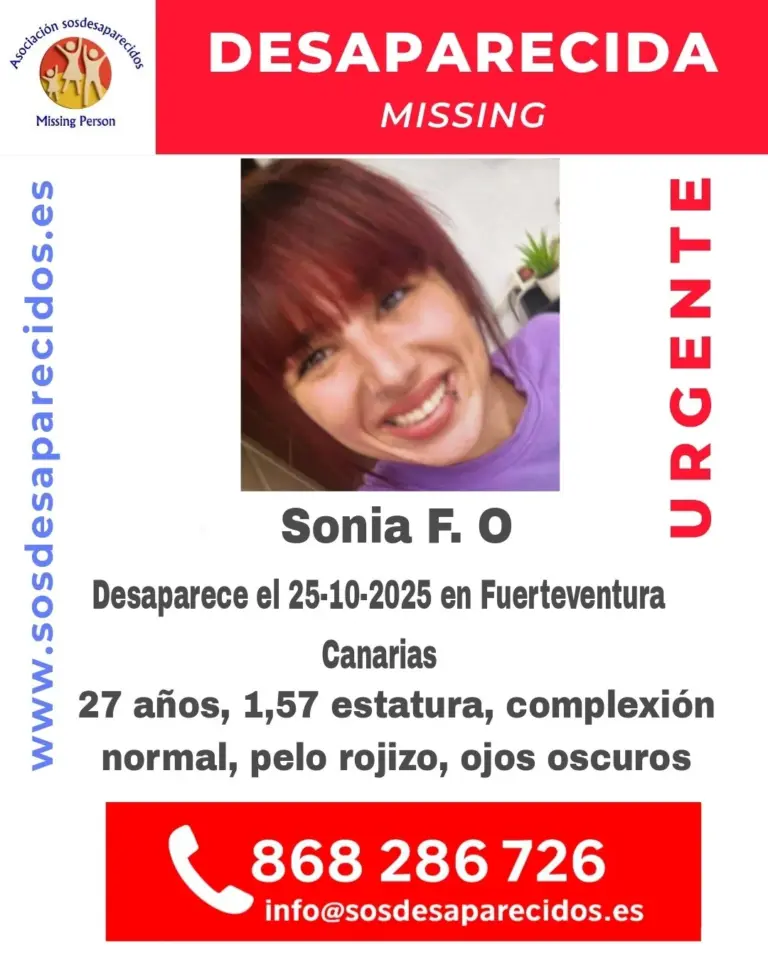 Buscan a Sonia F. O., desaparecida en Fuerteventura