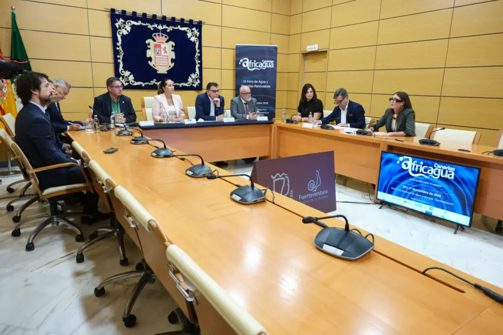 Un momento de la presentación de la IX edición de Africagua Canarias, celebrada en Fuerteventura.