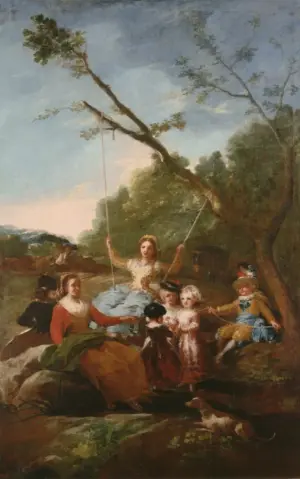 'El columpio', de Goya. Una de las obras sustraídas en 2001 en la casa de Esther Koplovitz y posteriormente recuperada