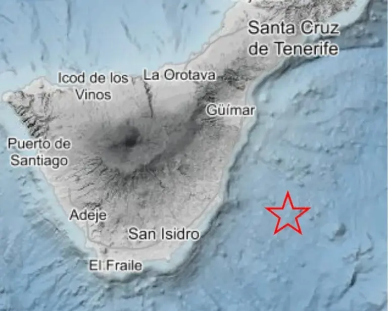 El IGN descarta riesgo volcánico tras el sismo de 3,4 grados registrado cerca de Tenerife