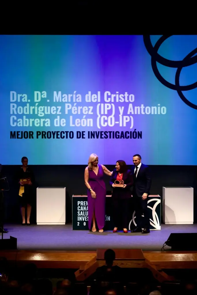 Un momento del acto de entrega de los II Premios Canarias a las Ciencias de la Salud e Investigación Biomédica