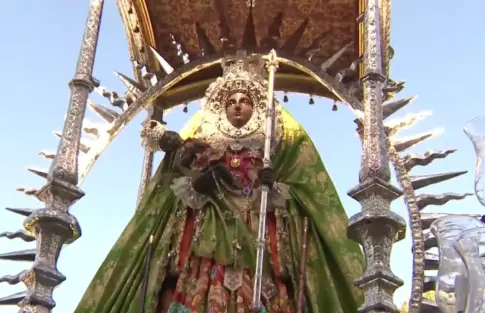 Imágenes de la peregrinación de la Virgen de Candelaria