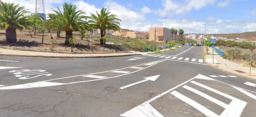 Calle Pico Teide e intersección con calle Volcán Chaorra en el distrito Suroeste de Santa Cruz de Tenerife / Google Maps