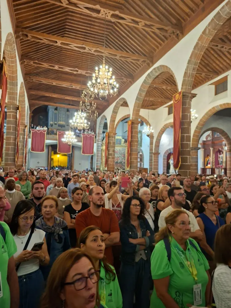 La Virgen de Candelaria llega a la Iglesia Matriz de Nuestra Señora de la Concepción