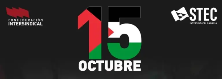 STEC convoca una huelga general de profesores en Canarias en apoyo a Palestina