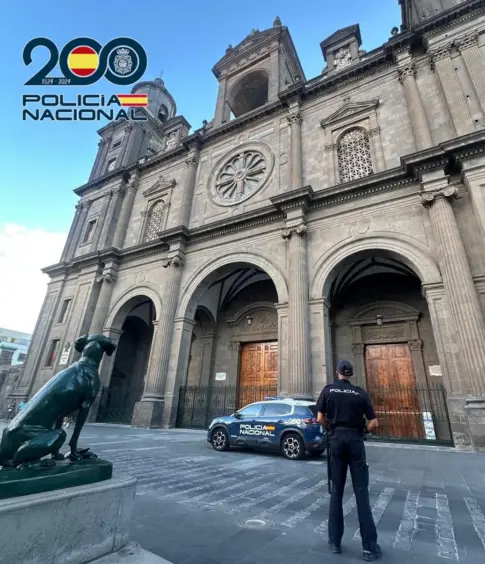 Detenido un hombre tras robar en las iglesias del casco histórico de Las Palmas de Gran Canaria