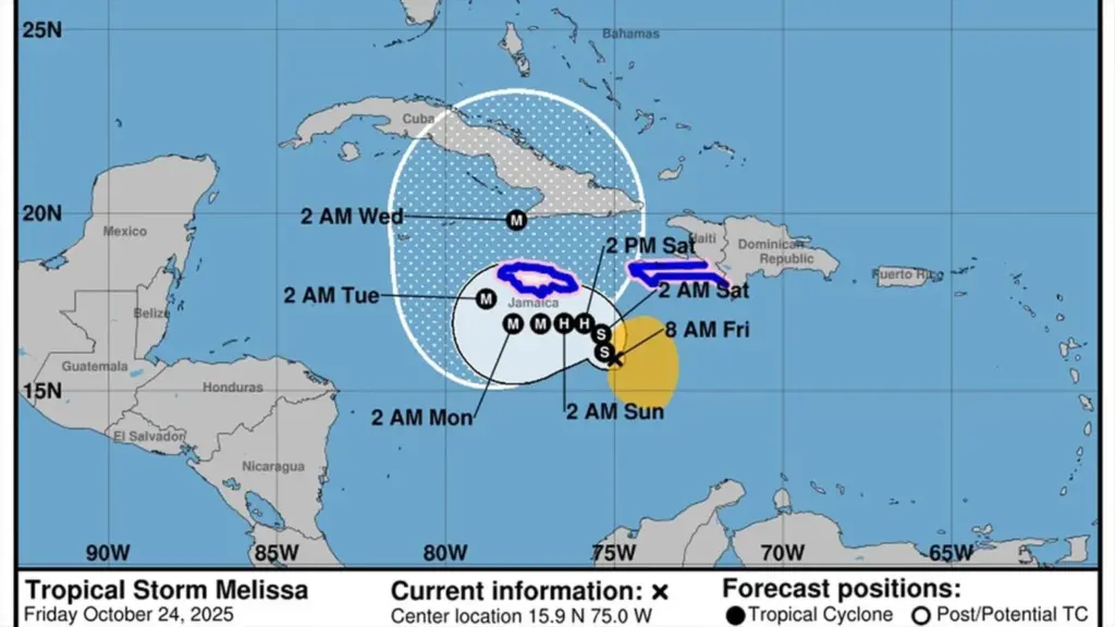 La tormenta tropical 'Melissa' deja tres muertos en Haití y pone en alerta a otras regiones