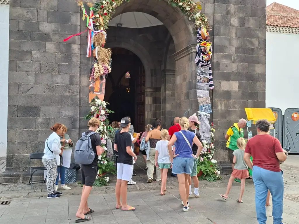 Últimas horas de la Virgen de Candelaria en la Iglesia de la Concepción