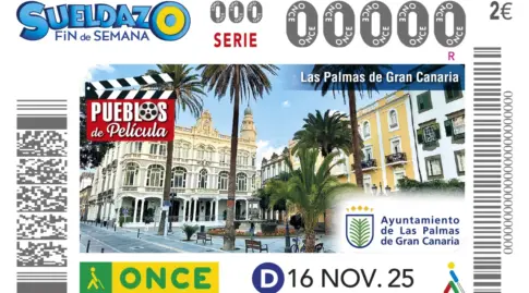 Las Palmas de Gran Canaria en el cupón de la ONCE del 16 de noviembre