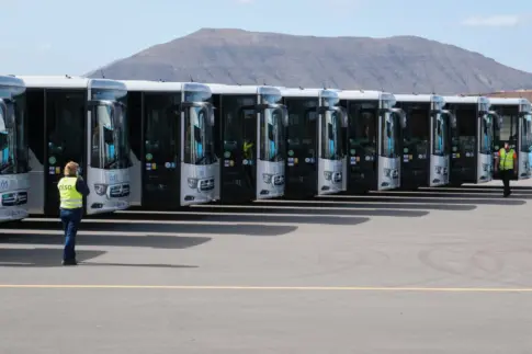 Fuerteventura renueva la mitad de su flota de guaguas de transporte interurbano