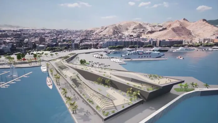 El pleno del ayuntamiento aprueba el proyecto de las obras de enlace con el muelle que permitirá la apertura de la ciudad al mar