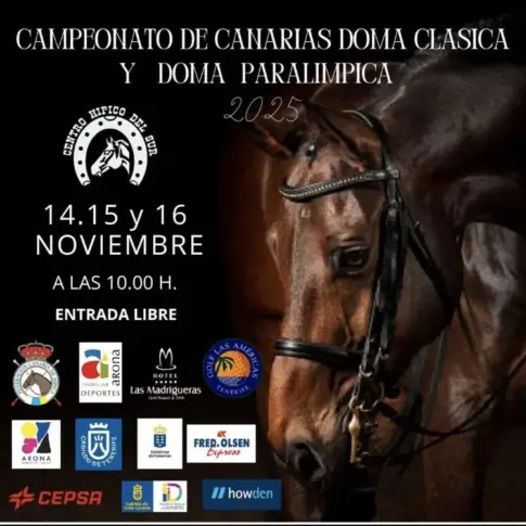 Este fin de semana es el campeonato de Canarias de doma clásica y paralímpica