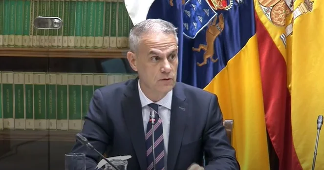 César Toledo, durante su intervención en la comisión de control de RTVC de este lunes