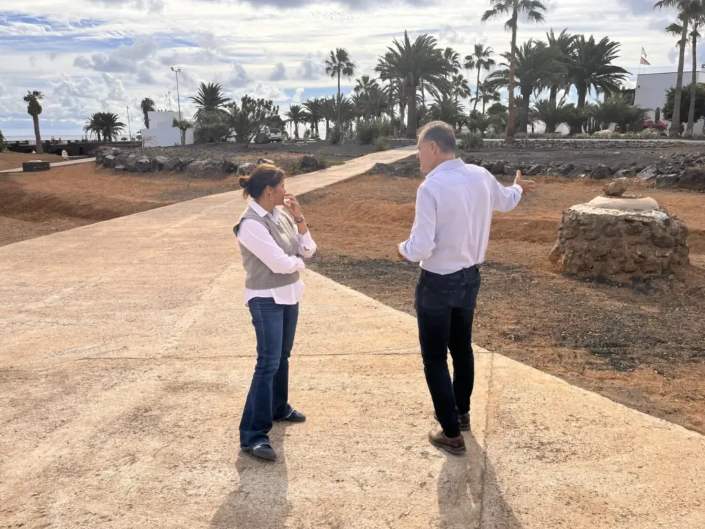 Culminan las obras para mejorar el drenaje del barranco del Hurón, en Costa Teguise