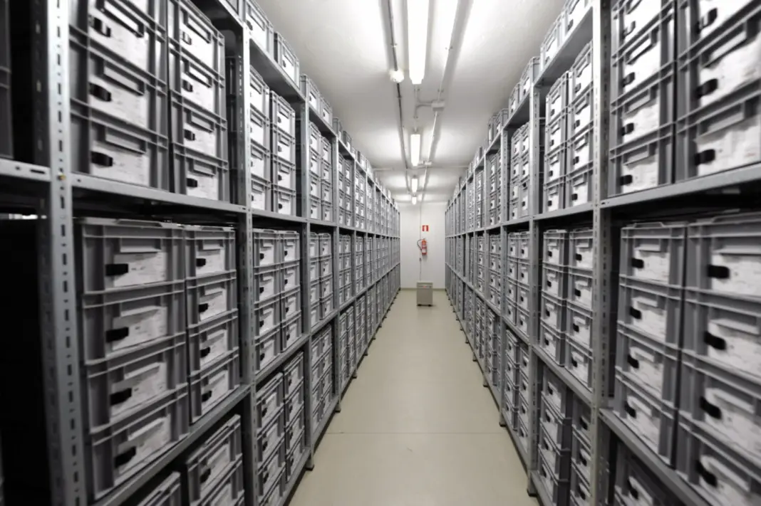 El almacén-depósito del museo en el que se custodian los materiales extraídos en las campañas arqueológicas