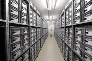 El almacén-depósito del museo en el que se custodian los materiales extraídos en las campañas arqueológicas