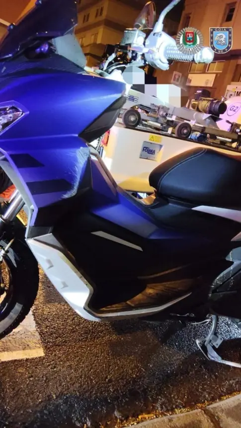 Detenido un motorista por circular en sentido contrario en Guanarteme