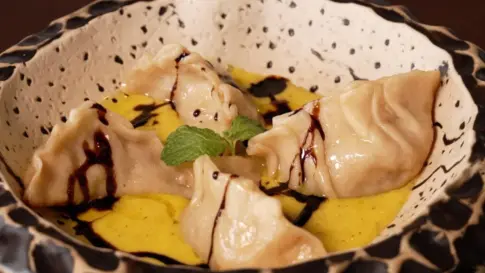 Gyozpacho con cochinillo negro | Receta ‘Como en casa’