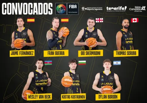 Siete aurinegros participarán en la ventana FIBA