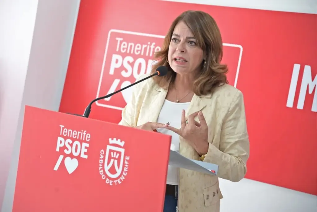 El PSOE enmienda el presupuesto del Cabildo de Tenerife y moviliza 140 millones para darle un enfoque "social". En la image, Tamara Raya, secretaria general del PSOE de Tenerife. Europa Press.