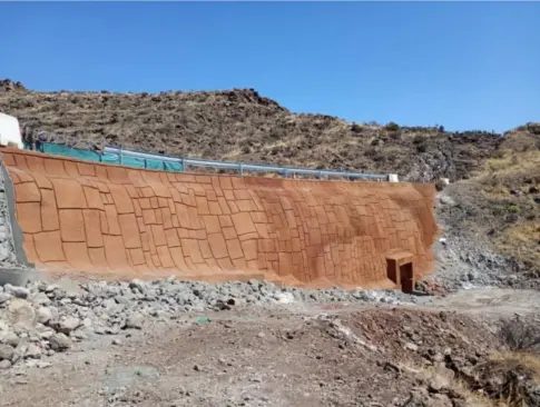 Gran Canaria finaliza la reparación de los muros en la carretera entre Santa Lucía y Temisas