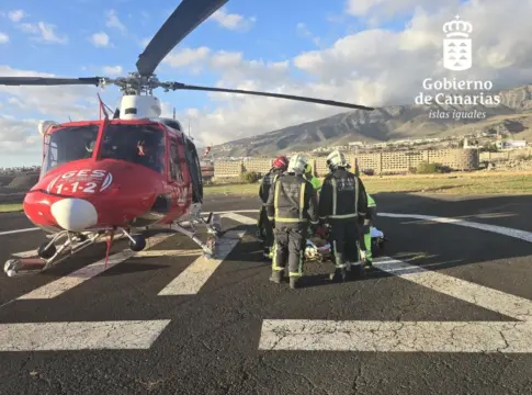 Un parapentista en estado grave tras caer en una zona de difícil acceso en Tenerife